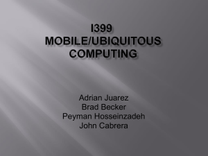 Mobile/Ubiquitous Computin
