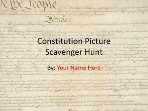 Constitution Picture Scavenger Hunt