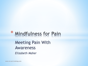 Mindfulness for Pain