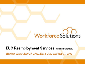 EUC REA Webinar - Workforce Solutions