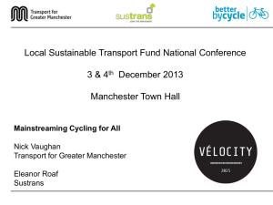 Local Sustainability Transport Fund Key Component