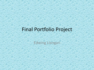 Final Portfolio Project