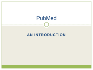 Pubmed and Web of Science (powerpoint)