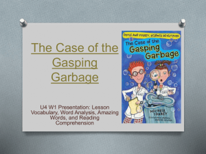 The Case of the Gasping Garbage PowerPoint
