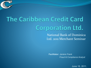 PCI DSS - National Bank of Dominica