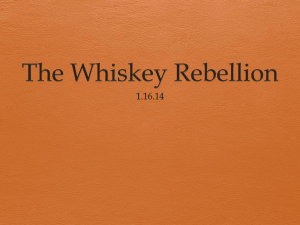 The Whiskey Rebellion