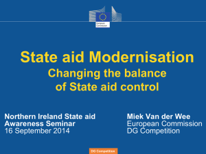State Aid Modernisation