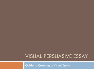 Visual Persuasive Essay