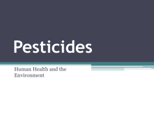 Pesticide Training Module on Environmental Health for Promotoras