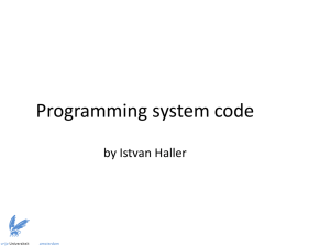 Programming system code
