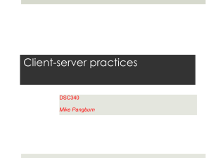 Client-server practices