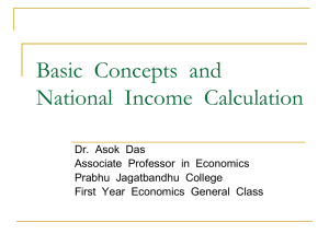 Basic Concepts and National Income Calculation