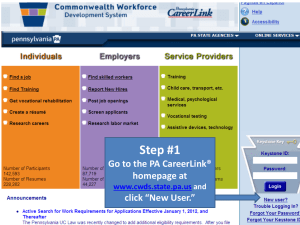 How to Enroll on the PA CareerLink Website