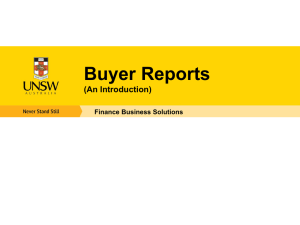 Buyer Reports