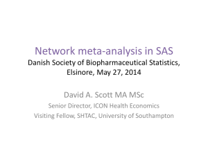 Network meta-analysis in SAS