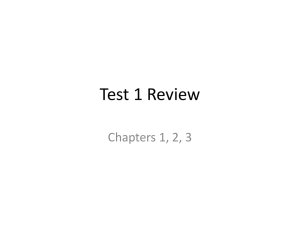 PPTReview of Test 1