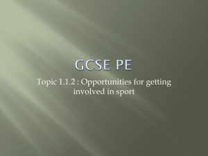 GCSE PE - Myton School PE Department