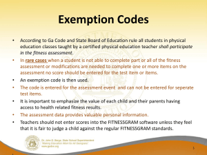 Exemption Codes