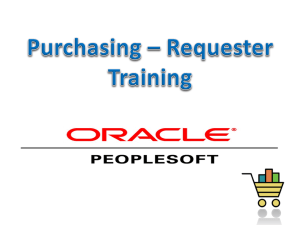 Purchasing Requester Training Presentation