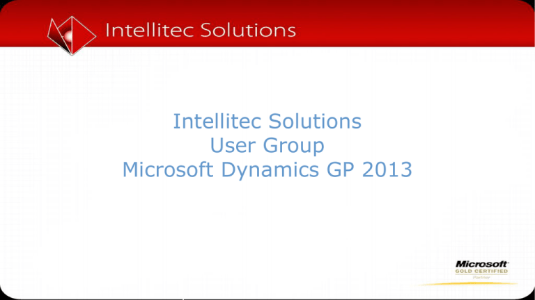 What s New In Microsoft Dynamics GP 2013