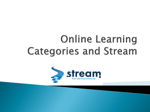 Online Learning Categories and Stream