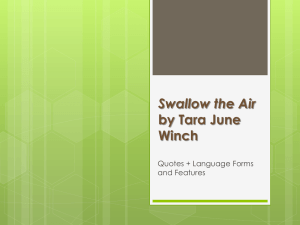 A COLLECTION OF “Swallow the Air Quotes”
