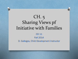 CH. 5 Sharing Views pf Initiative with Families