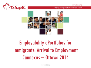 Employability ePortfolios for Immigrants