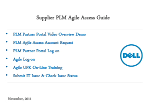 PLM_Agile_Supplier-Access-Training-Guide