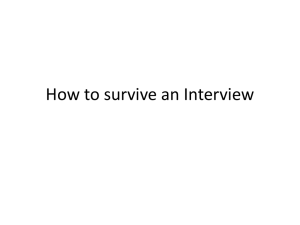 session on how to succeed at interview