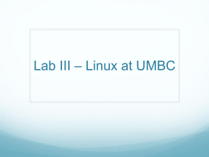 CMSC 201 - Linux at