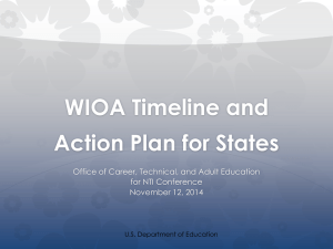 WIOA Key State Implementation PPT