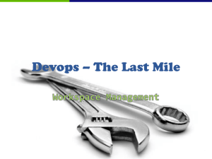 Devops * The Last Mile