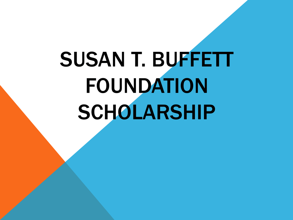 susan buffett scholarship essay examples