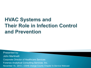 HVAC Systems and Their Role in Infection Control and