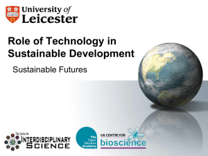 Role of Technology in Sustainable Development