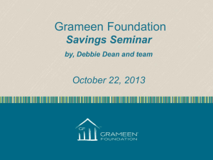 10 Lessons Learned - Grameen Foundation
