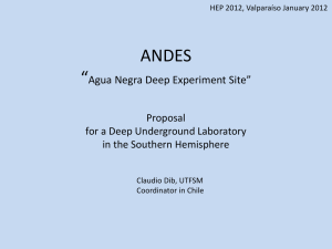 ANDES *Agua Negra Deep Experiment Site*