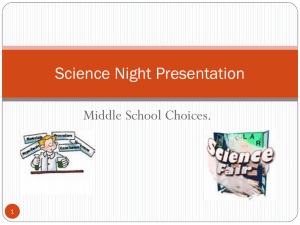 science night presentation 9-10-14