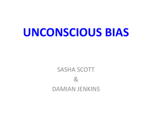 Unconscious bias Pt 1