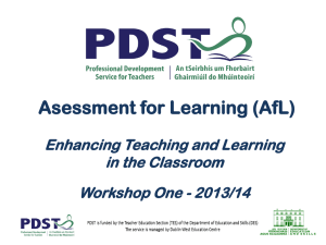 Assessment : Enhancing Teaching and Learning in the