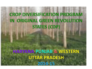 Crop Diversification Program