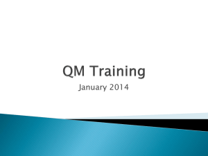 QM Training - Michigan Mutual