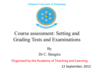 Assessment - Chinhoyi University of Technology