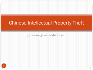 Chinese Intellectual Property Theft