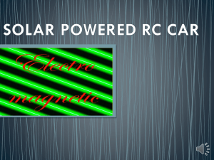 diagram of the solar powered rc car.