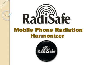 Mobile Phone Radiation Harmonizer Use RADISAFE and PROTECT