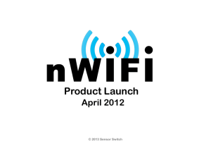 What is nWiFi? - Sensor Switch