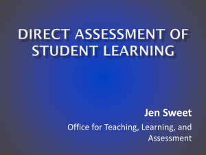 Direct Assessment in Student Affairs