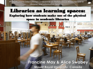 Libraries as learning spaces: Exploring how